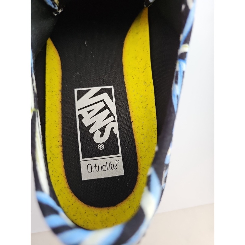 Tropical Vans Blue & Black Ortholite Low Top Women's Size 8.5 - Picture 5 of 9